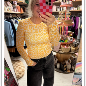 Tijgerprint shirts lange mouw