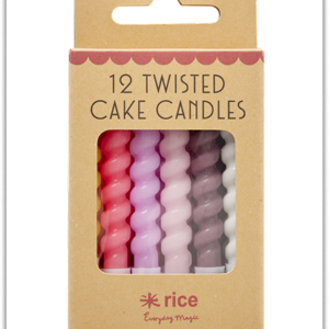 RICE Twisted cake candles
